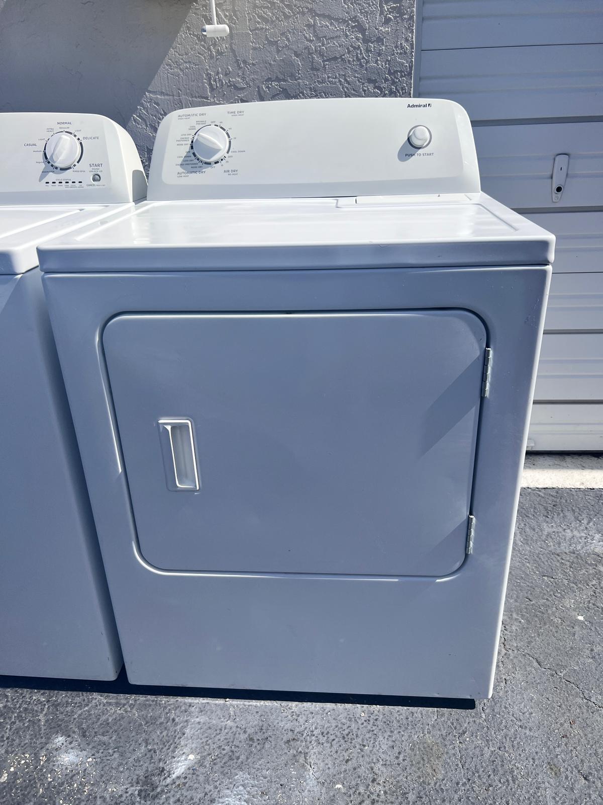 Admiral Washer and Dryer Set Admiral Washer and Dryer Set